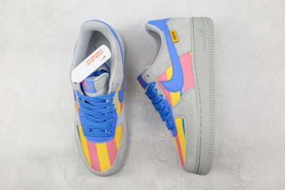 Union x Air Force 1 Suede Grey Fog Royal Blue front