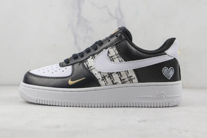 NK Air Force 1 Fontanka Black White Gold for sale