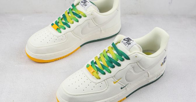 Nike Air Force 1 Low ‘Utah Jazz’ Cream White Green