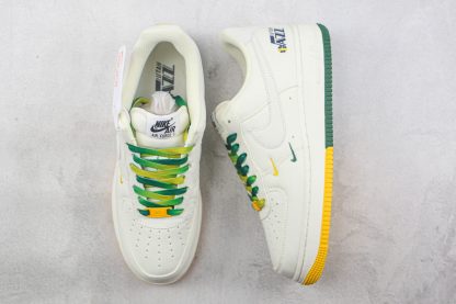 Nike Air Force 1 Low Utah Jazz Cream White Green front