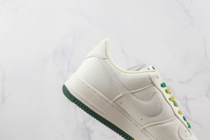 Nike Air Force 1 Low Utah Jazz Cream White Green lateral side