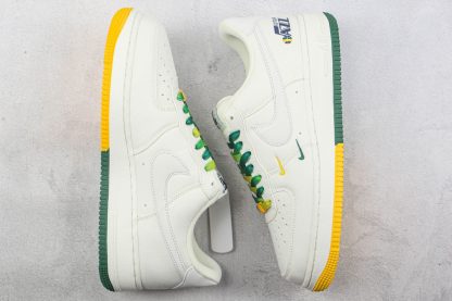 Nike Air Force 1 Low Utah Jazz Cream White Green shoes