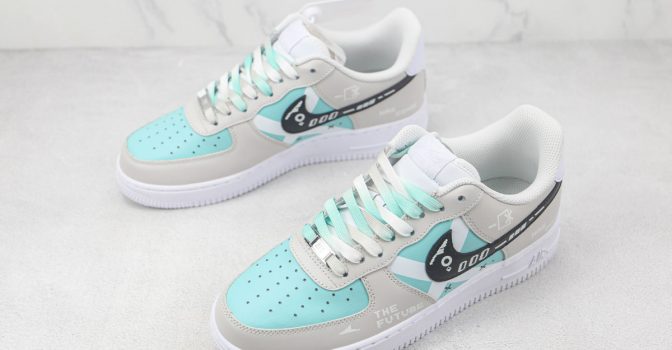 NK Air Force 1 Grey Sky The Blue