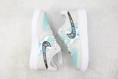 NK Air Force 1 Grey Sky The Blue swoosh