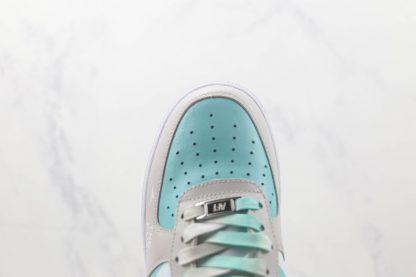 NK Air Force 1 Grey Sky The Blue vamp