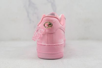 NK Air Force 1 Low Pink Tie Dye heel