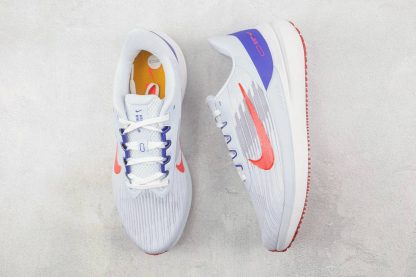 NK Air Winflo 9 Grey Concord Blue Red running shoes