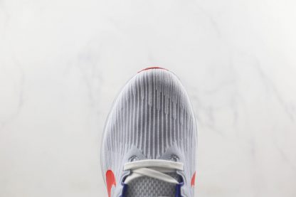 NK Air Winflo 9 Grey Concord Blue Red tongue
