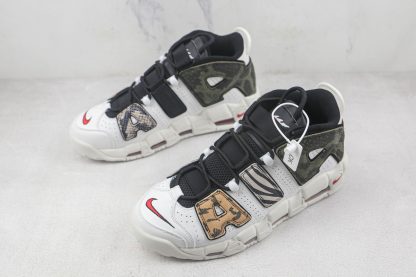 Nike Air More Uptempo Animal Leopard White Black