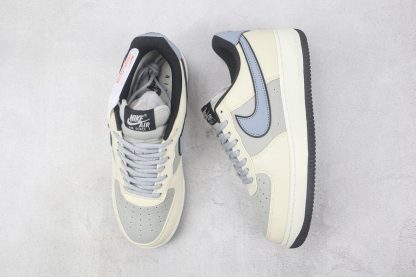 NK Air Force 1 Sail Light Gray Black shoes