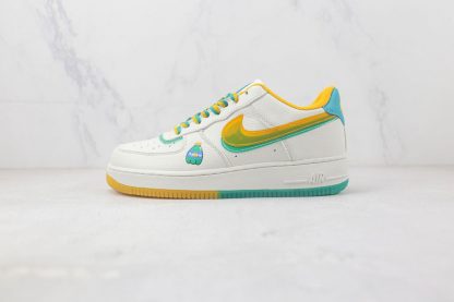 NK Air Force 1 Sprite White Yellow Green sneaker