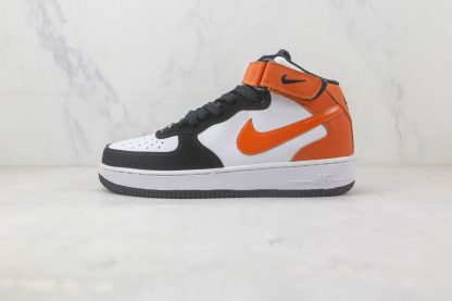 Nike Air Force 1 MID White Black Orange (6)