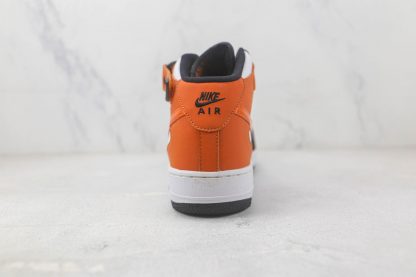 Nike Air Force 1 MID White Black Orange (9)