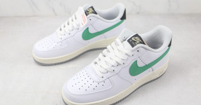 Nike Air Force 1 “Malachite” Suede Shaggy Green Swooshes