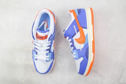 cheap NIKE Dunk Low Scrap Knicks White Blue-Orang